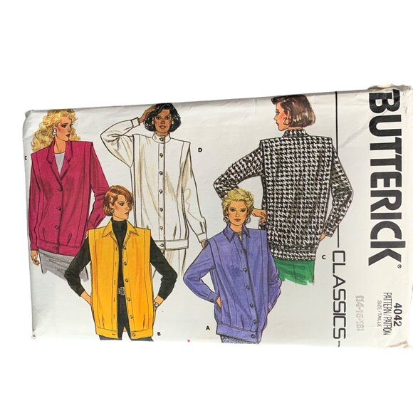 Butterick Classics Pattern 4042 Misses' Jacket Sizes 14-18 - Picture 1 of 2